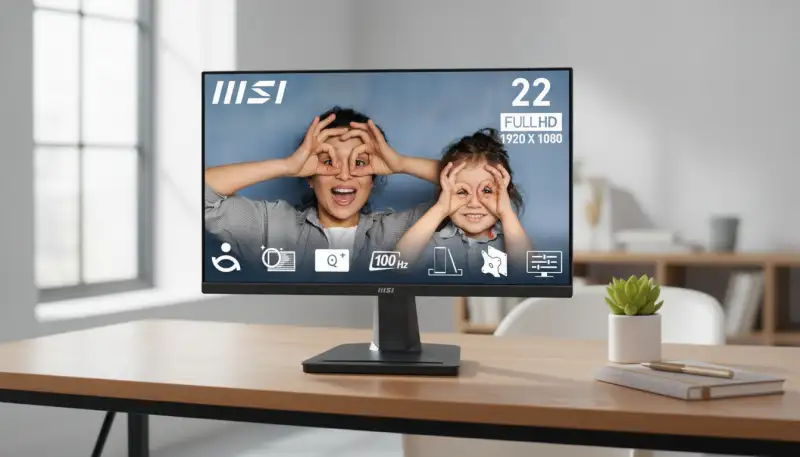 Der MSI PRO MP225V 21,5 Zoll Monitor: Brillanz und Ergonomie für Ihr modernes Büro