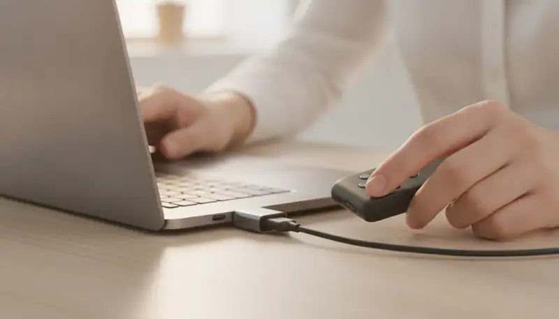 USB-C Adapter: Recorder optimal verbinden
